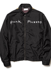 black bomber jacket